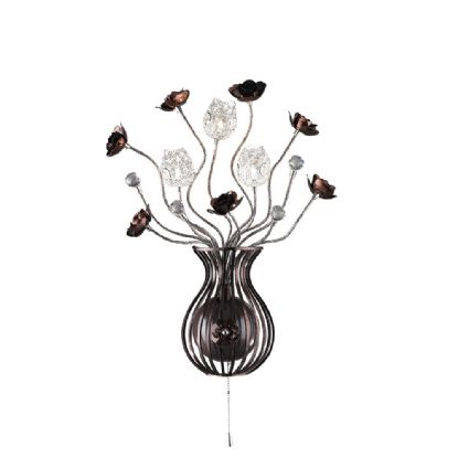 Bonita Aluminium Crystal Wall Lights Diyas Home Flush Wall Lights Bonita Aluminium Crystal Wall Lights Diyas Home Flush Wall Lights